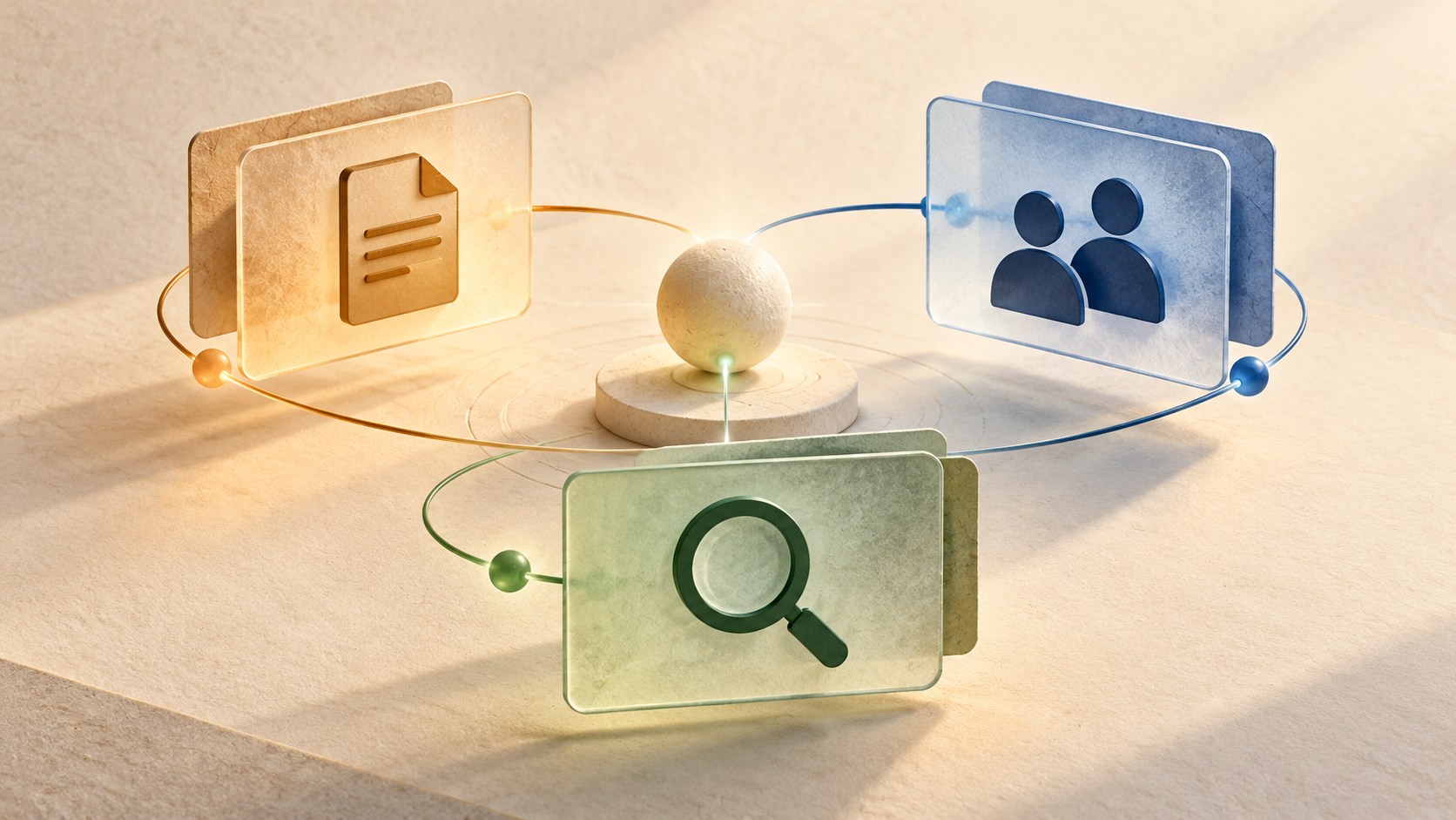 An AI assurance record separates a vendor declaration, a customer attestation, and an independent assessment into labeled evidence layers.